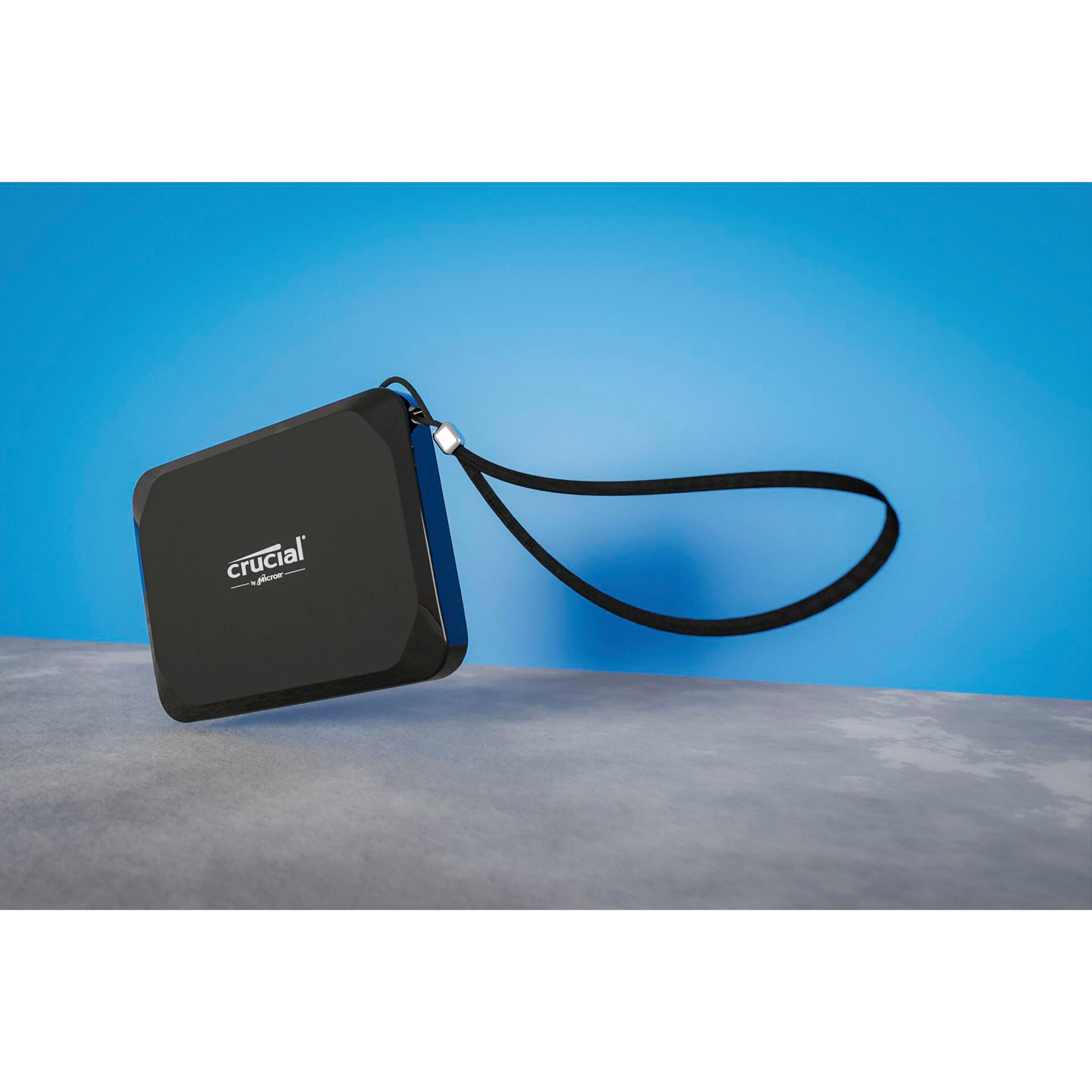 SSD, TB Portable 2 Festplatte, X9 extern, CRUCIAL Schwarz