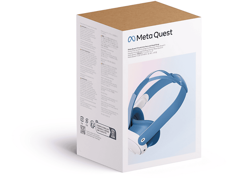 META Headset-Einlage und Headset-Riemen für Quest 3 (Elemental Blue); Headset-Einlage/-Riemen — Foto 4 von 4