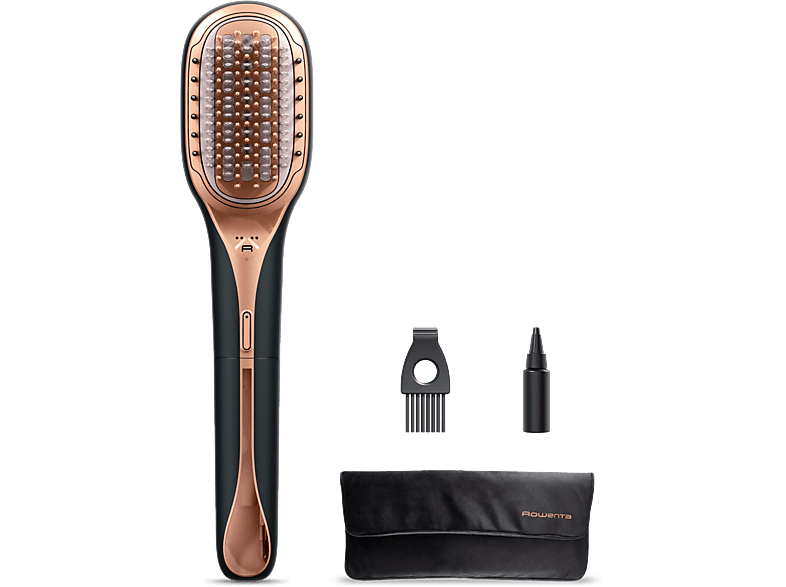 Cepillo de pelo reparador Rowenta Hair Therapist CF9940F0 Repara la fibra capilar Tecnolog a Thermal Care Revestimiento Keratin Negro