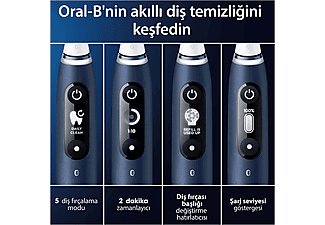 ORAL B iO 7 Şarjlı Diş Fırçası Safir Mavisi Manyetik Şarj ve Seyahat Kabı_1