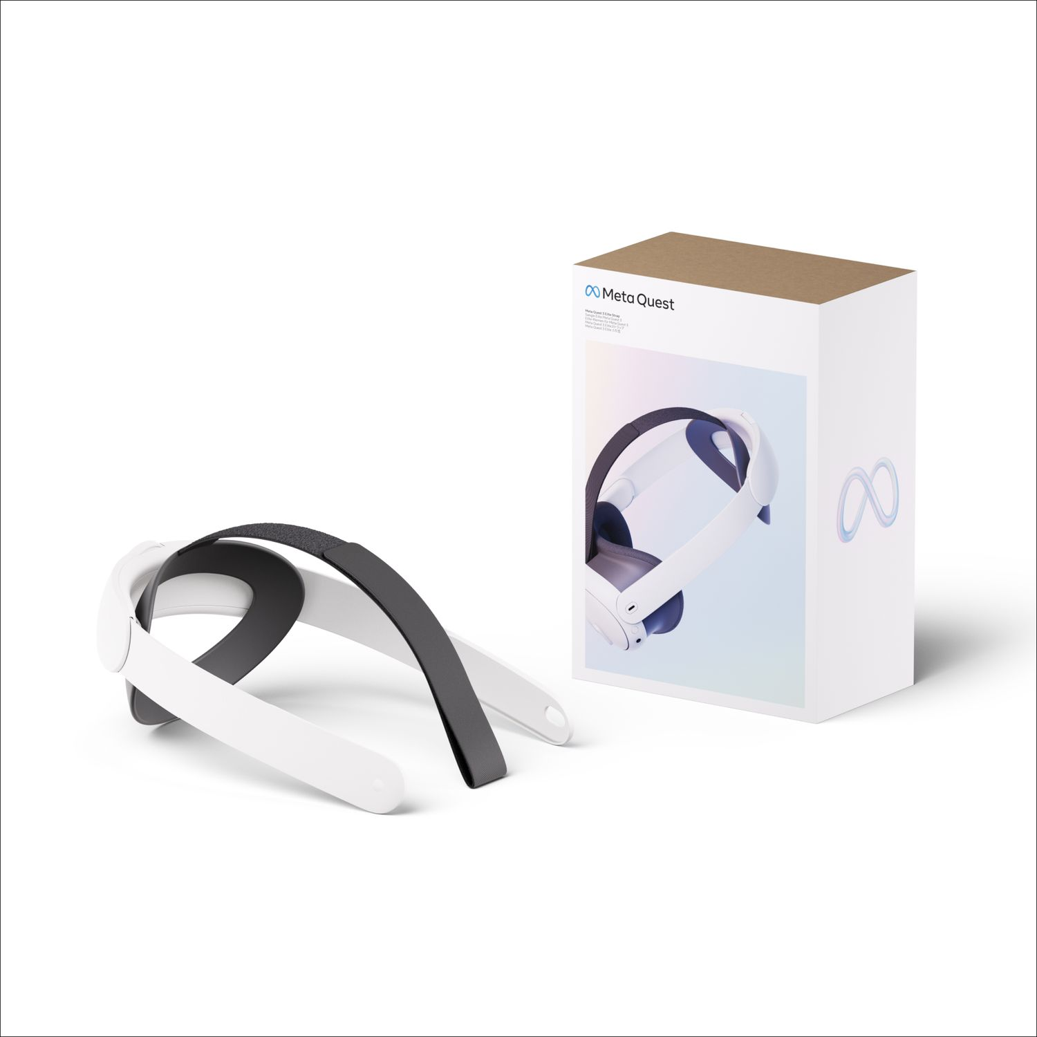 VR headset and case on a white surface.