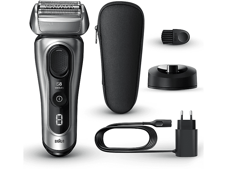 BRAUN Series 8 8517S Islak & Kuru Tıraş Makinesi Şarj Standı ve Seyahat Kılıfı_1