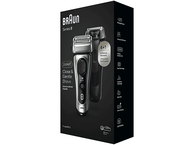 BRAUN Series 8 8517S Islak & Kuru Tıraş Makinesi Şarj Standı ve Seyahat Kılıfı_2