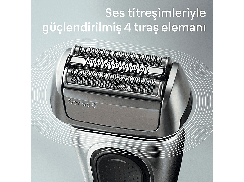 BRAUN Series 8 8517S Islak & Kuru Tıraş Makinesi Şarj Standı ve Seyahat Kılıfı_3