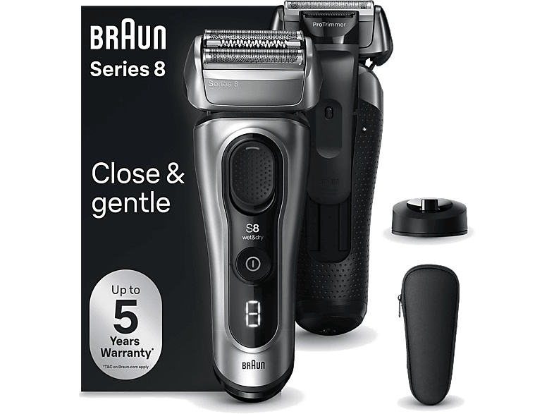 BRAUN Series 8 8517S Islak & Kuru Tıraş Makinesi Şarj Standı ve Seyahat Kılıfı