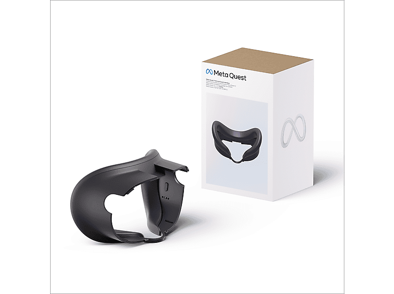 Interfaz facial - Meta Silicone Facial Interface, Para Quest 3, Silicona, Negro