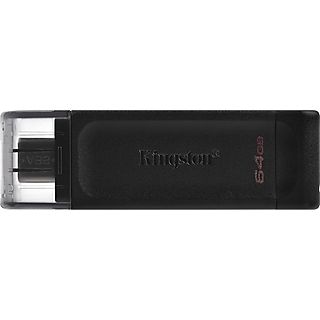 KINGSTON USB Stick DataTraveler 70, 64GB, USB-C, schwarz (DT70/64GB)