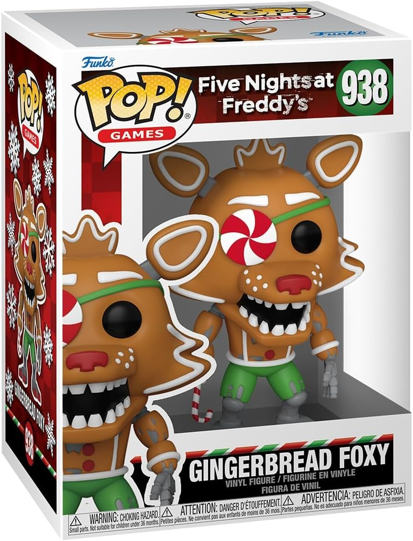 Figura Funko Pop! - Five Nights At Freddy'S (FNAF): Gingerbread Foxy, Vinilo, 9.5 cm