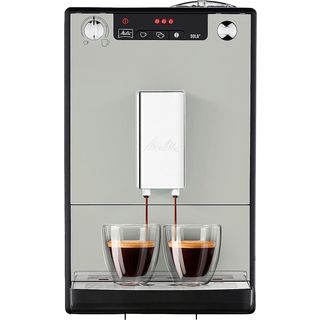 Cafetera superautomática - Melitta E 950-777, 1400 W, 2 tazas, Sistema extracción aroma, Molinillo integrado, Inox