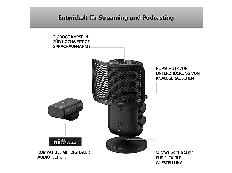 Sony ECM-S1 Streaming Mikrofon — Foto 2 von 5