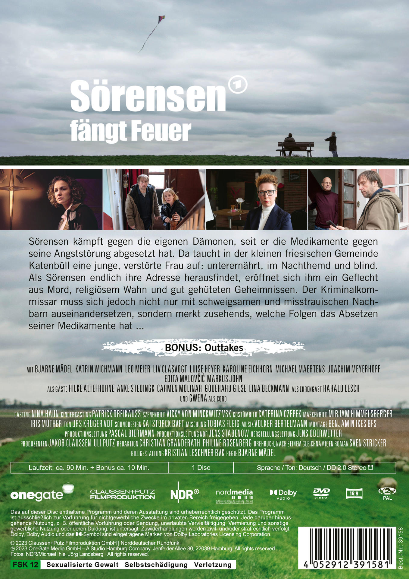 DVD-Cover mit einer Filmszene. Enthält Filmtitel, Besetzung und Credits auf Deutsch.