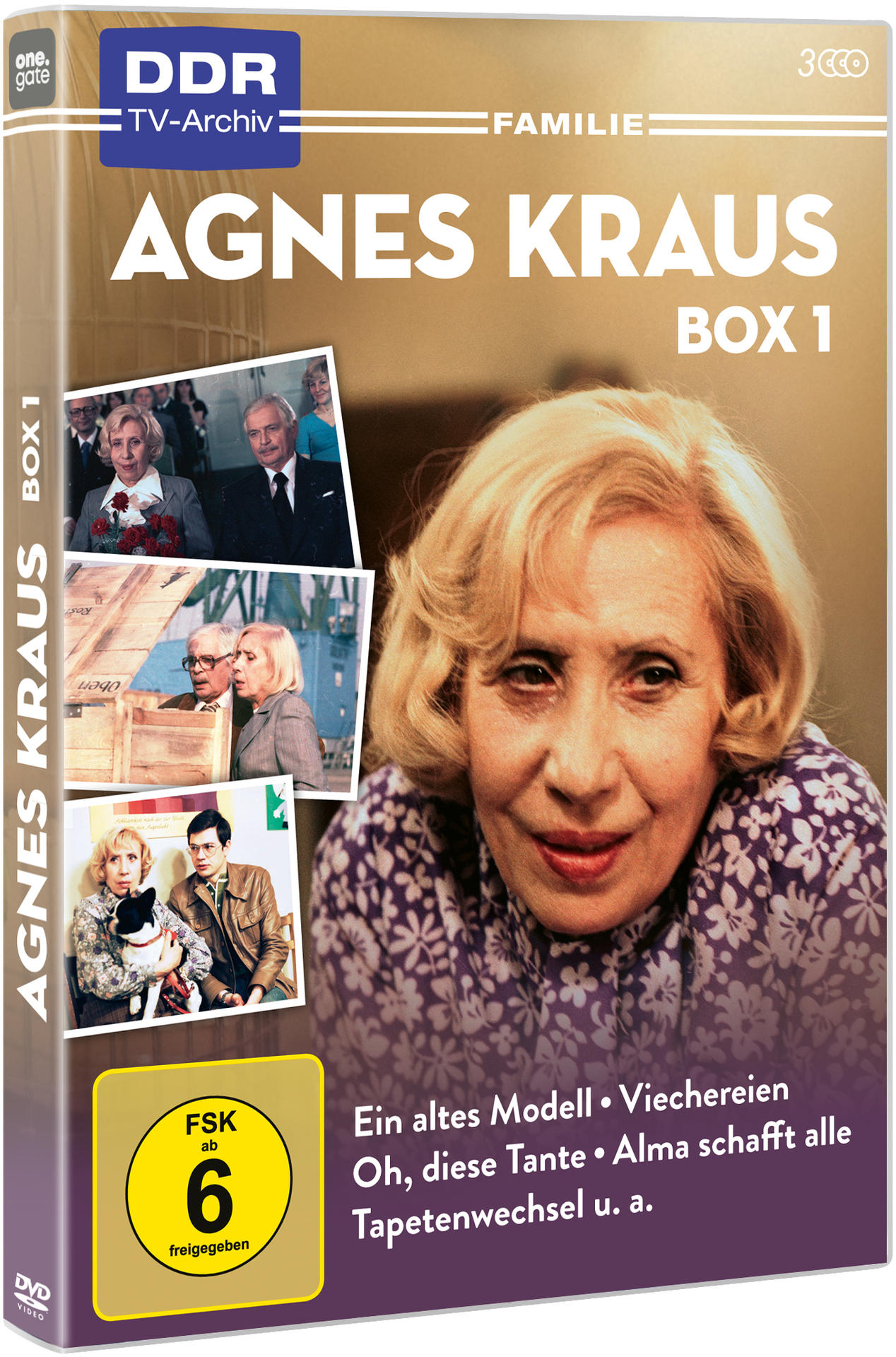 DVD-Box von Agnes Kraus. Die Box enthält Bilder und Text über eine Show.
