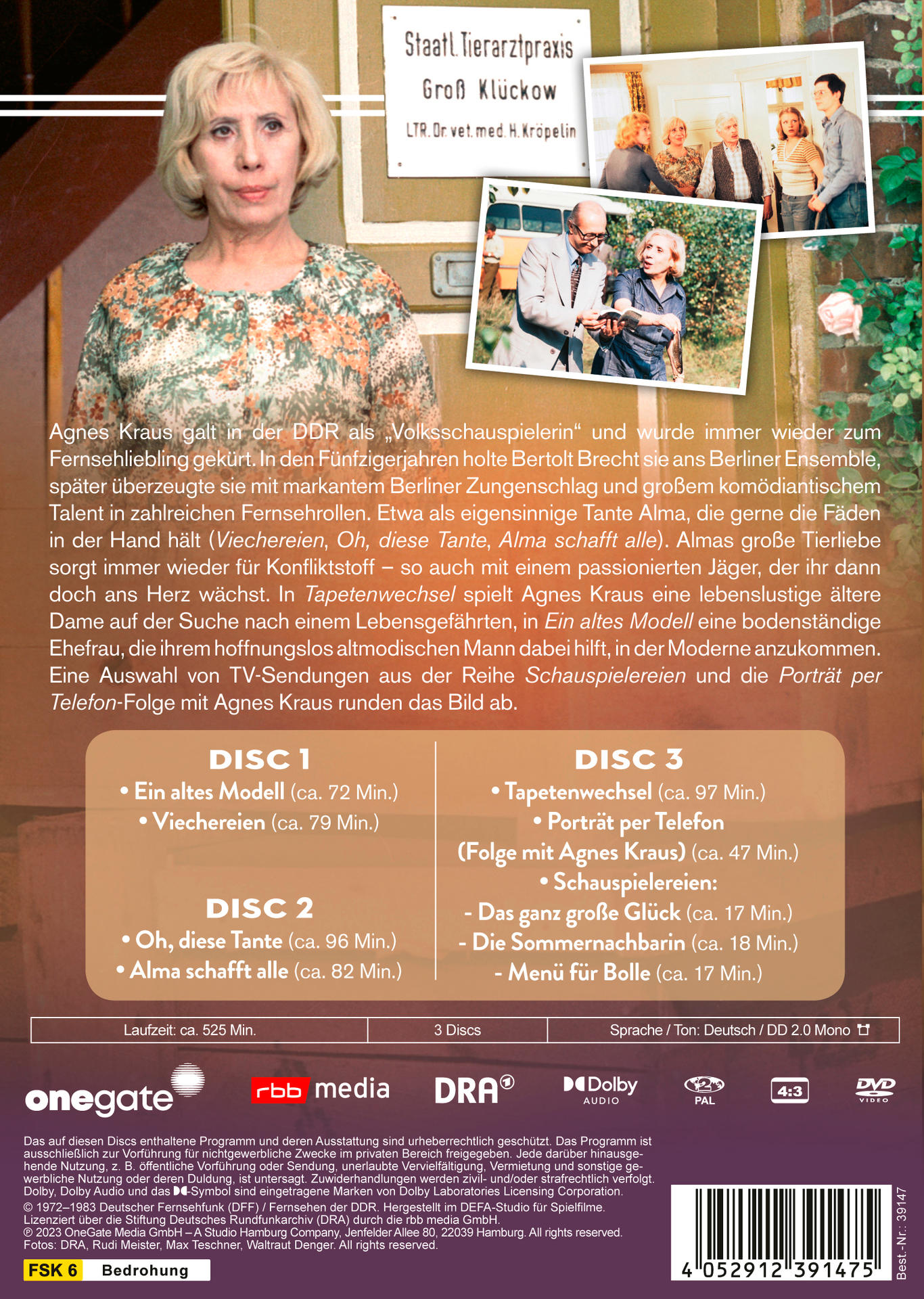 DVD-Cover für einen deutschen Film. Das Cover zeigt eine Frau vor einer Personengruppe.