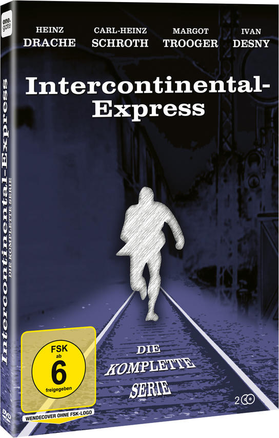 DVD-Box mit einer rennenden Figur auf Bahngleisen.