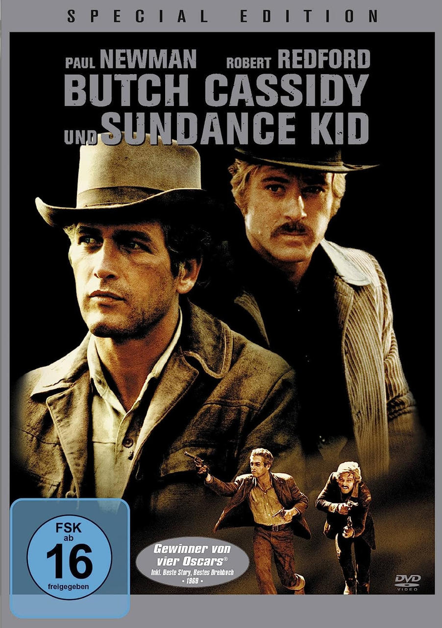 DVD-Cover von 'Butch Cassidy and the Sundance Kid' mit Paul Newman und Robert Redford, Special Edition.