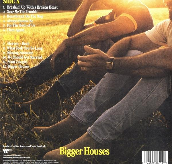 Albumcover mit sitzenden Personen, Text und Sonnenuntergang im Hintergrund.