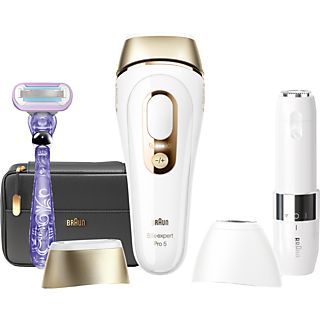 BRAUN Silk-Expert Pro 5 PL5149 - IPL Haarentfernungsgerät (Weiss/Gold)