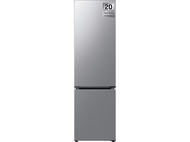 REACONDICIONADO Seminuevo Funcional Frigorífico combi - Samsung RB38T607BS9/EF, No Frost, 203 cm, 387l, Twin Cooling Plus™, Cajón Optimal Fresh+, Inox