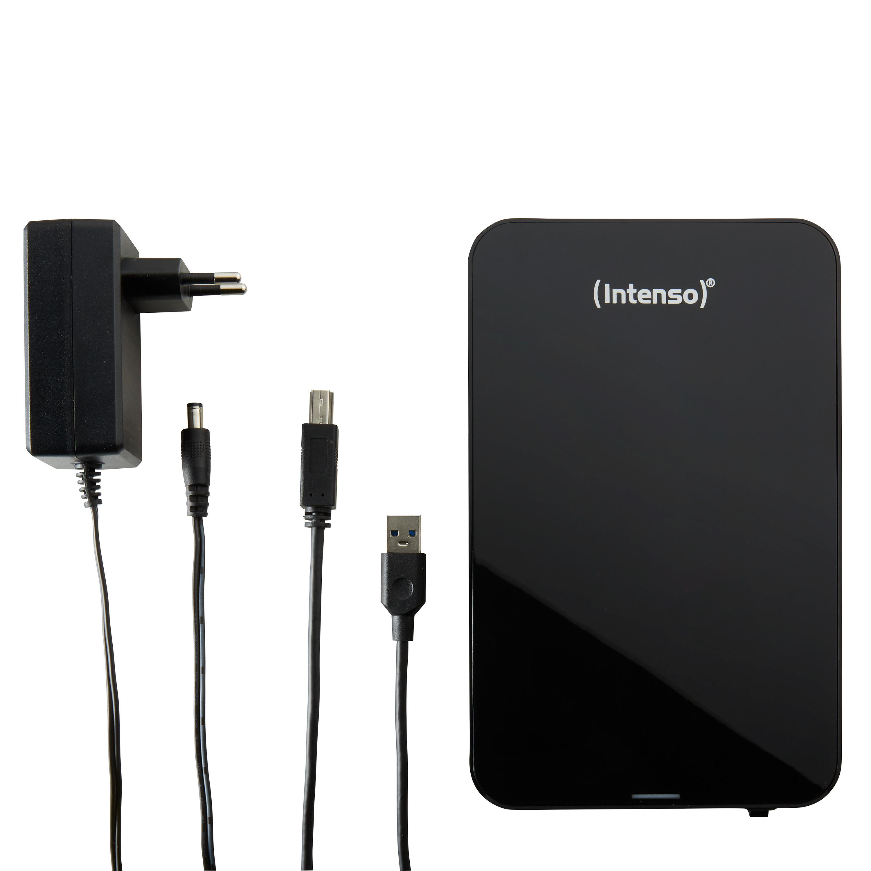 INTENSO Memory Center Festplatte, 16 TB HDD, 3,5 Zoll, extern, Schwarz