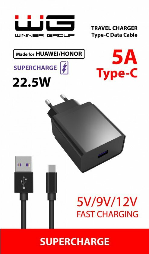 Ładowarka sieciowa WG 1xUSB 22.5W USB-C 7981