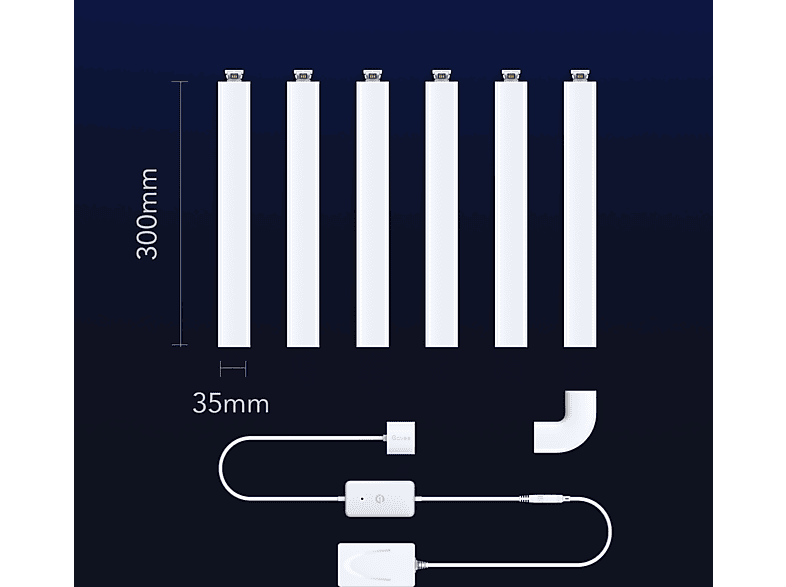 GOVEE Glide RGBIC Duvar Aydınlatma Bar 6+1_5