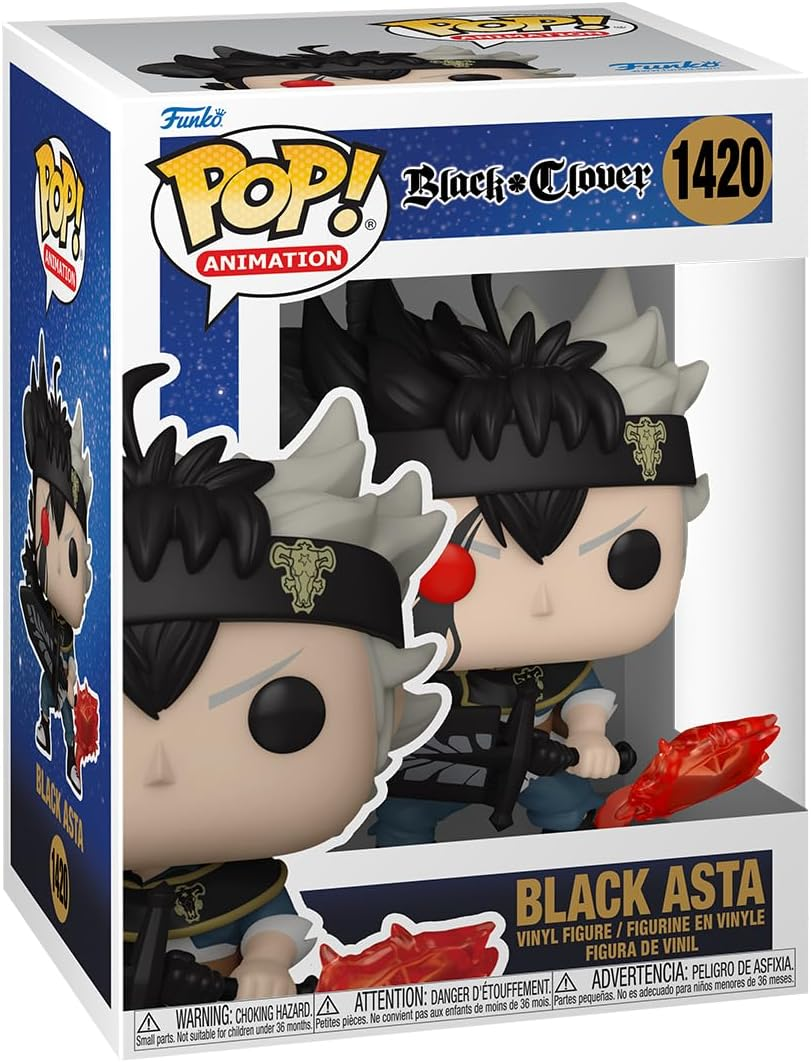 Figura Funko Pop! - Black Clover: Asta, Vinilo, 9.5 cm, Multicolor