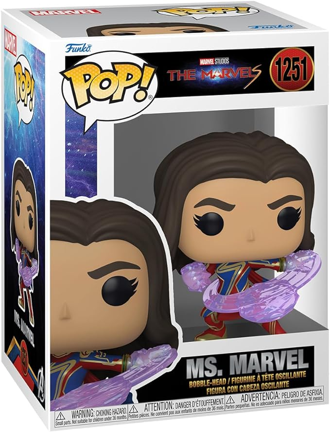 Figura Funko Pop! Ms. Marvel 1251 en caja "The Marvels".