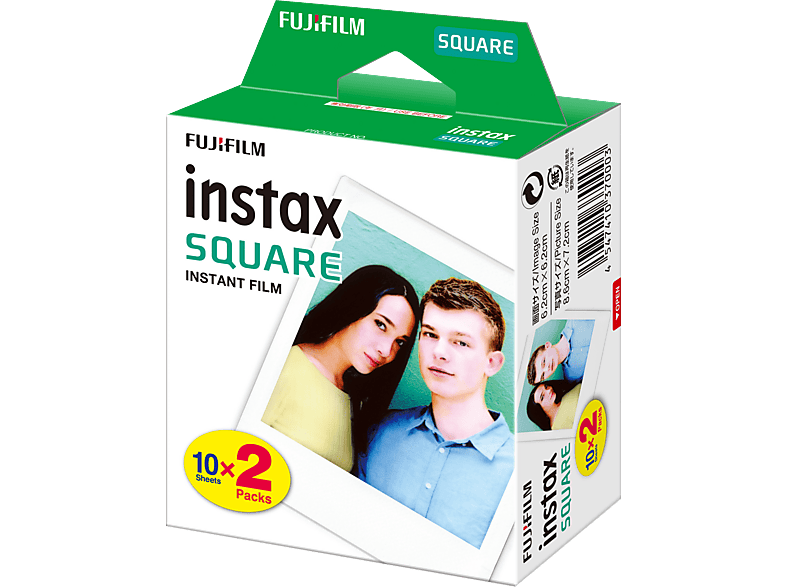 Zdjęcia - Pozostałe akcesoria fotograficzne Fujifilm Wkład  Instax Square 20szt Biały 