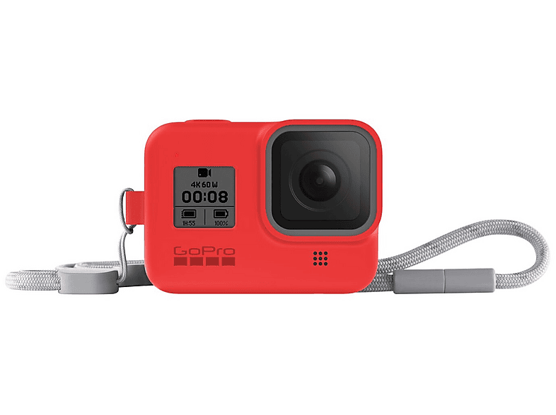 Etui + smycz GOPRO HERO8 Black Czerwony AJSST-008