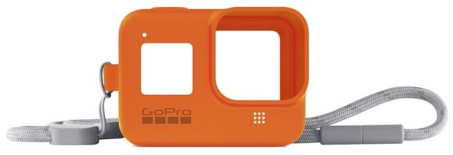 Etui + smycz GOPRO HERO8 Black Pomarańczowy AJSST-004