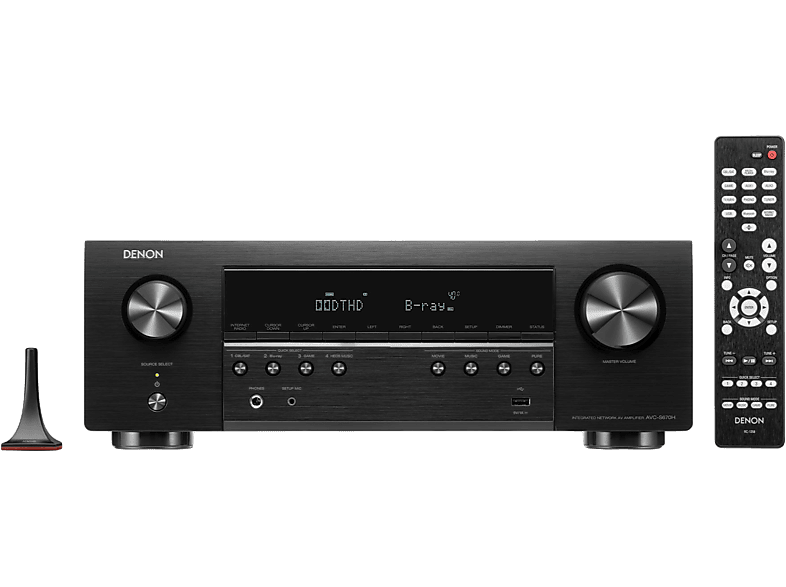 Denon AVC-S670H 5.2 Kanal 750W 8K AV-Receiver Powered by HEOS™, Schwarz; AV Receiver