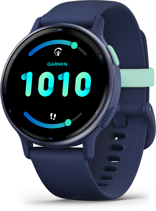 GARMIN Vívoactive 5 okosóra, kék, szilikon szíjjal (010-02862-12)