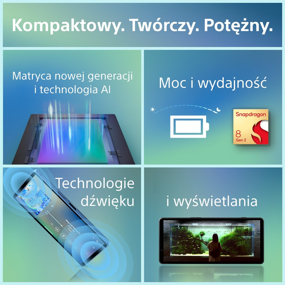 Smartfon SONY Xperia 5 V 5G 8/128GB Srebrny