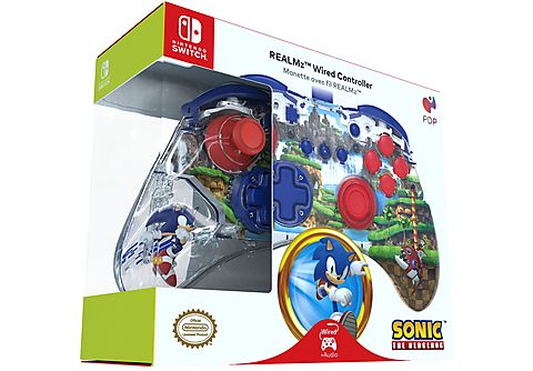 PDP REALMz Manette filaire - Sonic Green Hill Zone Switch