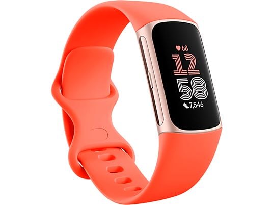 FITBIT Charge 6 - Fitness-Tracker (Coral /Champagne Gold)