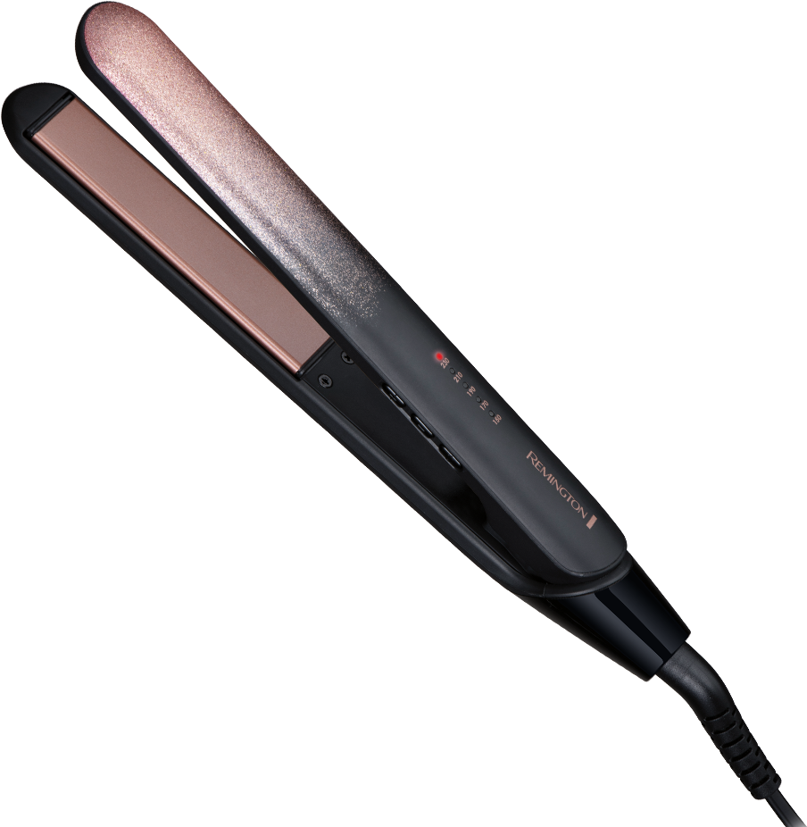 REMINGTON S5305 Rose Shimmer hajvasaló, fekete/rózsaszín, max 230°C