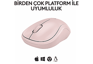 LOGITECH M240 Sessiz Kablosuz Mouse Pudra Pembe_2