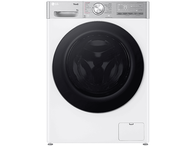 LG AI DD F4R9009Tpwc Lavatrice, Caricamento frontale, 9 kg, 56,5 cm, Classe A