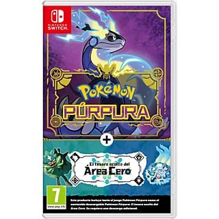 Nintendo Switch Pokémon Púrpura + Pase de Expansión: El Tesoro Oculto del Área Cero