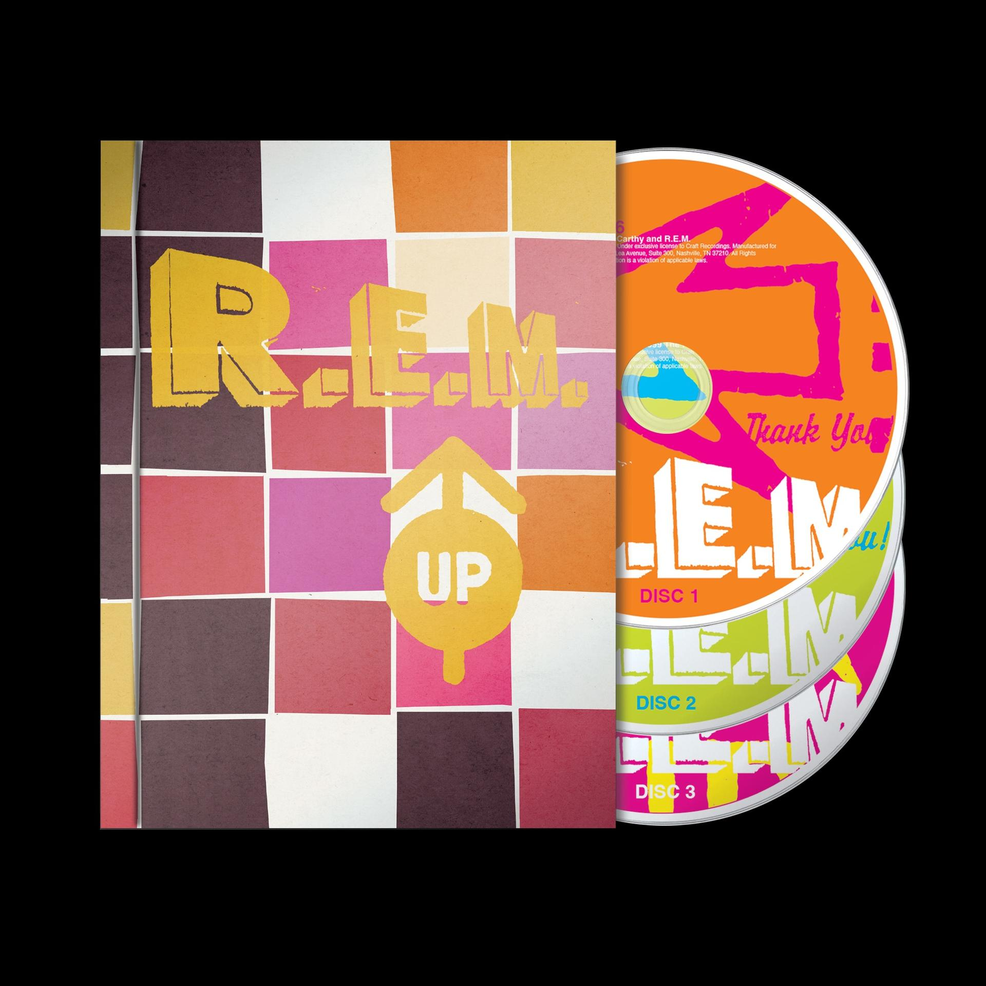 Das R.E.M.-Album 'Up'. Die CDs sind sichtbar.