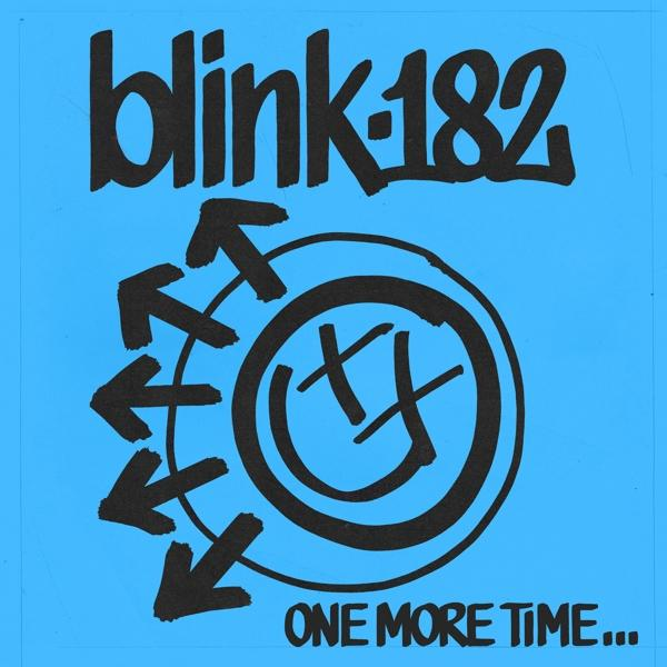 Blink 182 album borítója, nyilakkal, körrel és One More Time szöveggel.