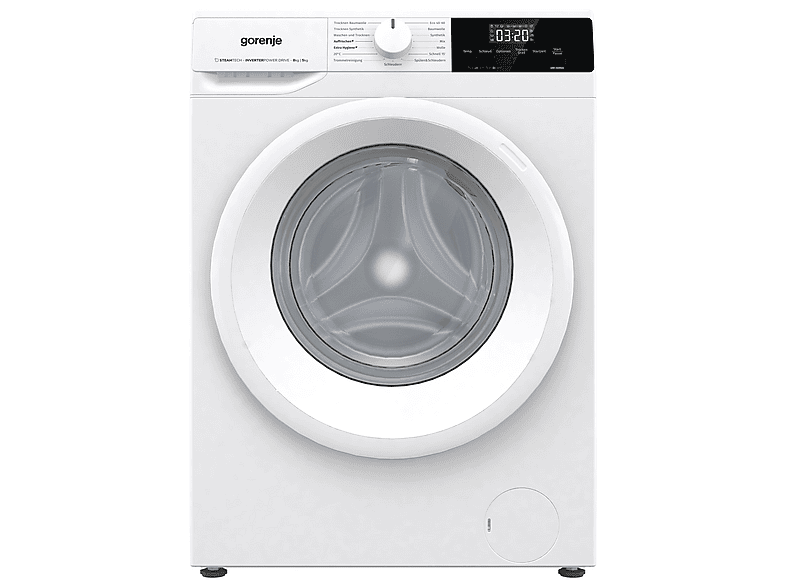 Gorenje W3D2A854ADPS/DE Waschtrockner (8 kg / 5 kg, 1400 U/Min., freistehend, Weiß) — Foto 2 von 4