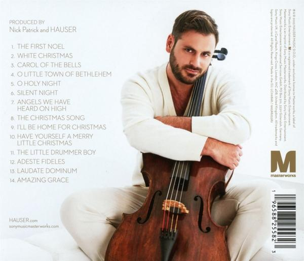 Die Rückseite einer CD mit einem Mann, der ein Cello hält. Das CD-Cover listet Songs und Credits auf.