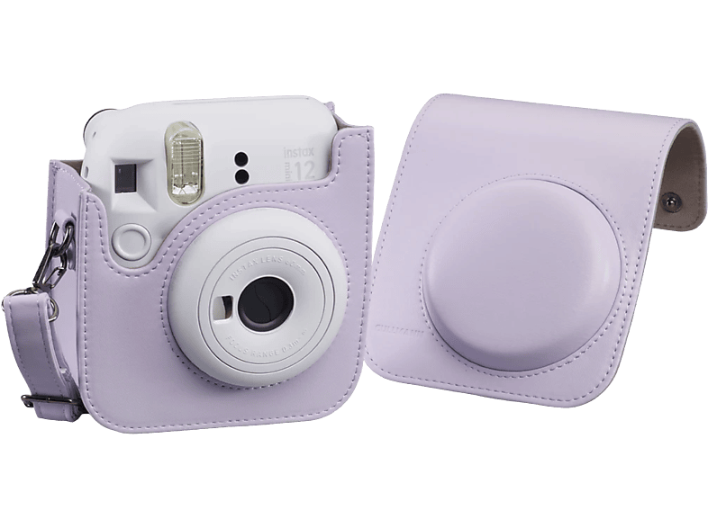 CAIYOULE Kameratasche Für Fujifilm Instax Mini 12 – PU-Leder Hülle Mit Fotoalbum & Schultergurt