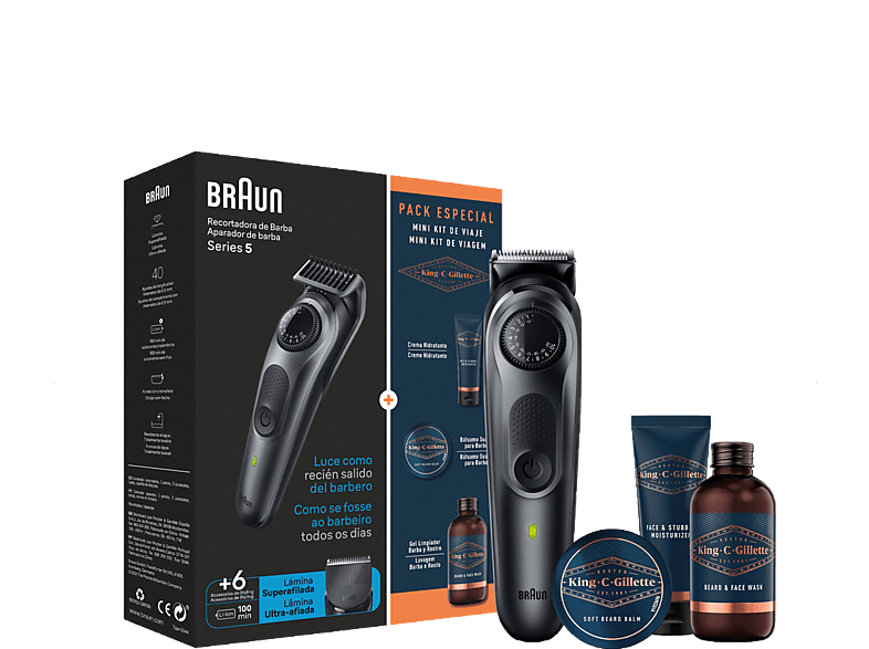 Braun BT5050 - Máquina Cortar Pelo, Recortadora Barba y Cortapelos