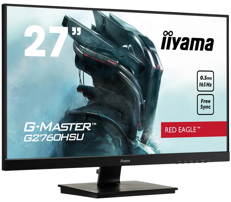 Monitor IIYAMA G2760HSU-B3 Red Eagle 27 TN FHD 0,5ms, 165Hz, FreeSync Premium, HDMI, DisplayPort