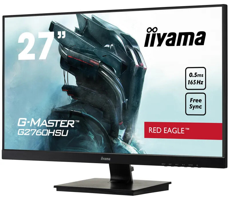 Monitor IIYAMA G2760HSU-B3 Red Eagle 27 TN FHD 0,5ms, 165Hz, FreeSync Premium, HDMI, DisplayPort