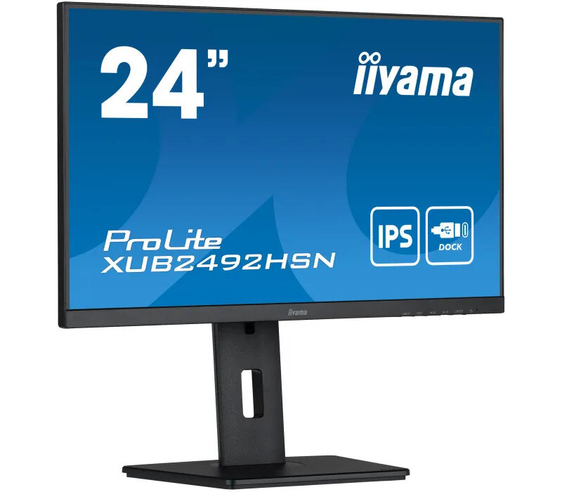Monitor IIYAMA ProLite XUB2492HSN-B5 24 IPS LED 4ms 75hz Pivot USB-C PD/LAN