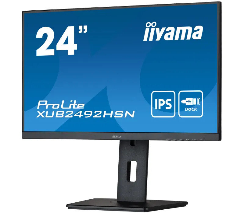 Monitor IIYAMA ProLite XUB2492HSN-B5 24 IPS LED 4ms 75hz Pivot USB-C PD/LAN