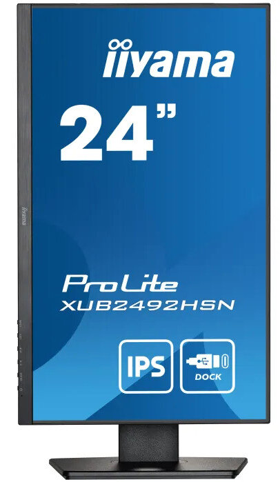 Monitor IIYAMA ProLite XUB2492HSN-B5 24 IPS LED 4ms 75hz Pivot USB-C PD/LAN